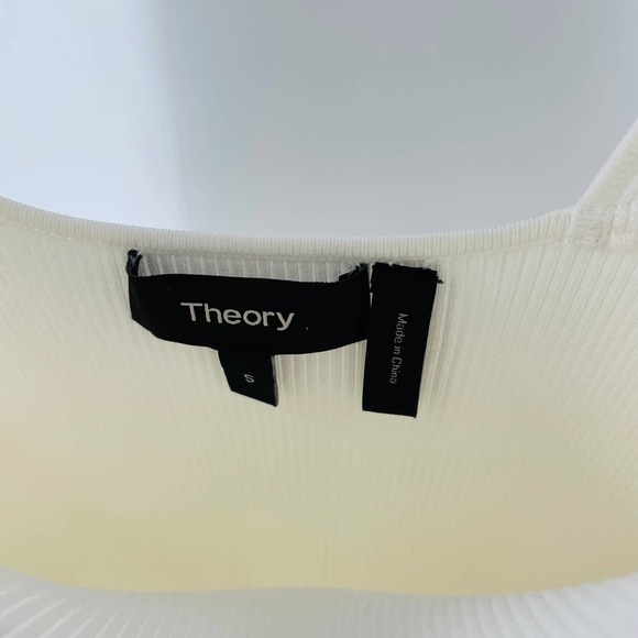 Theory White Pleated Mini Dress - Picture 3 of 8